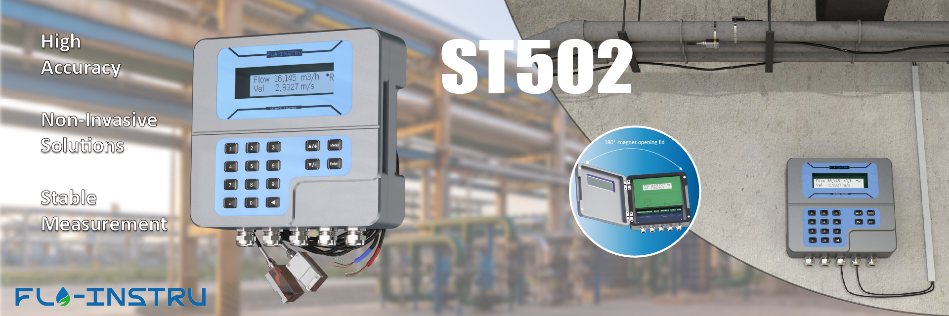 गुणवत्ता क्लैंप-ऑन अल्ट्रासोनिक फ्लोमीटर कारखाना